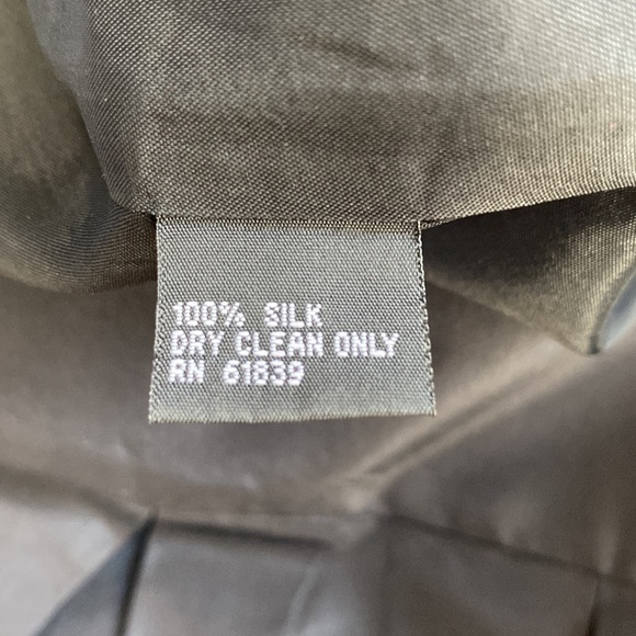 TERI JON Black Silk Taffeta Pleated Skirt with Bow & Crystals Sz 6 - Picture 9 of 9